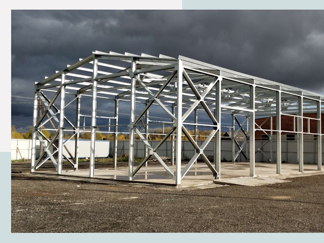 Двускатные ангары в Сатка от 621 руб. за квадрат