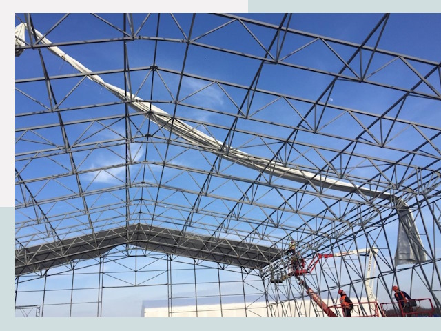 Шатровые ангары от 621 руб. в Сатке и Челябинской области