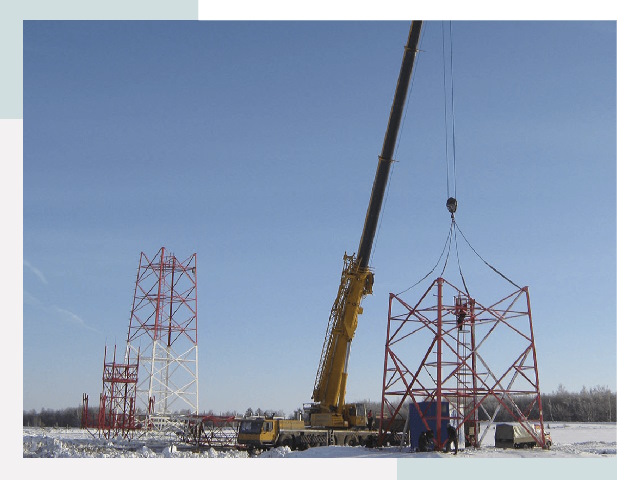 Монтаж вышек связи в Сатке