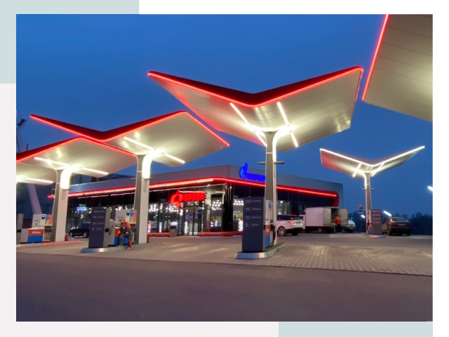 Навесы для АЗС в Сатке