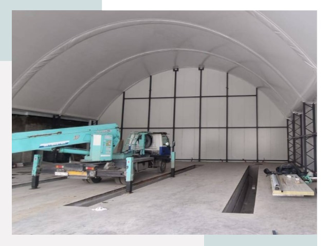 Внутреннее оснащение ангаров в Сатке